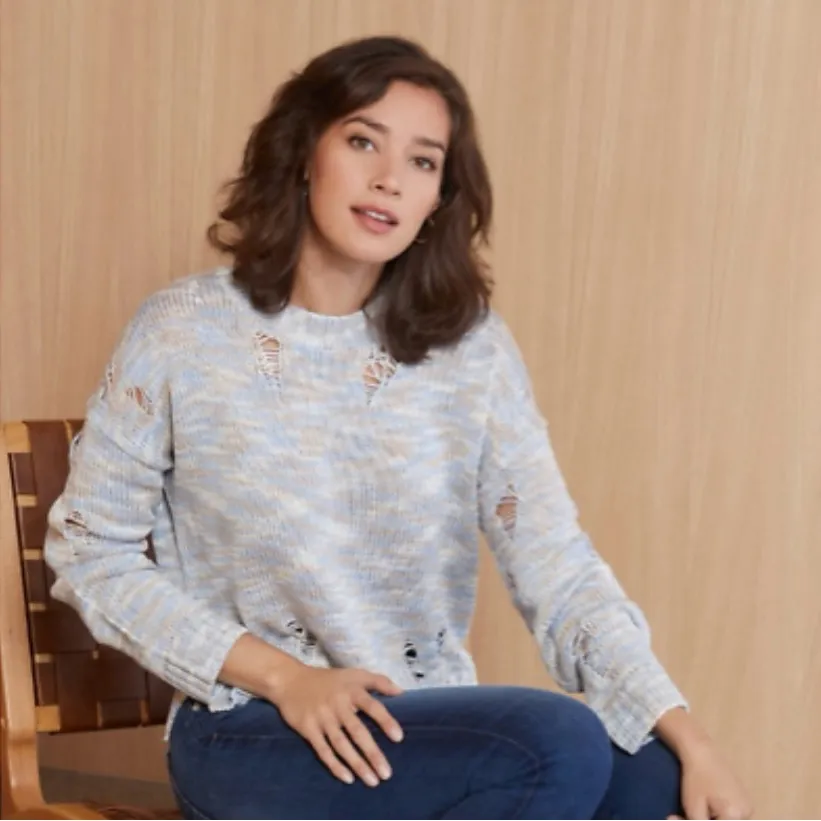 525 America Everett Distressed Pullover Sweater - Image 2