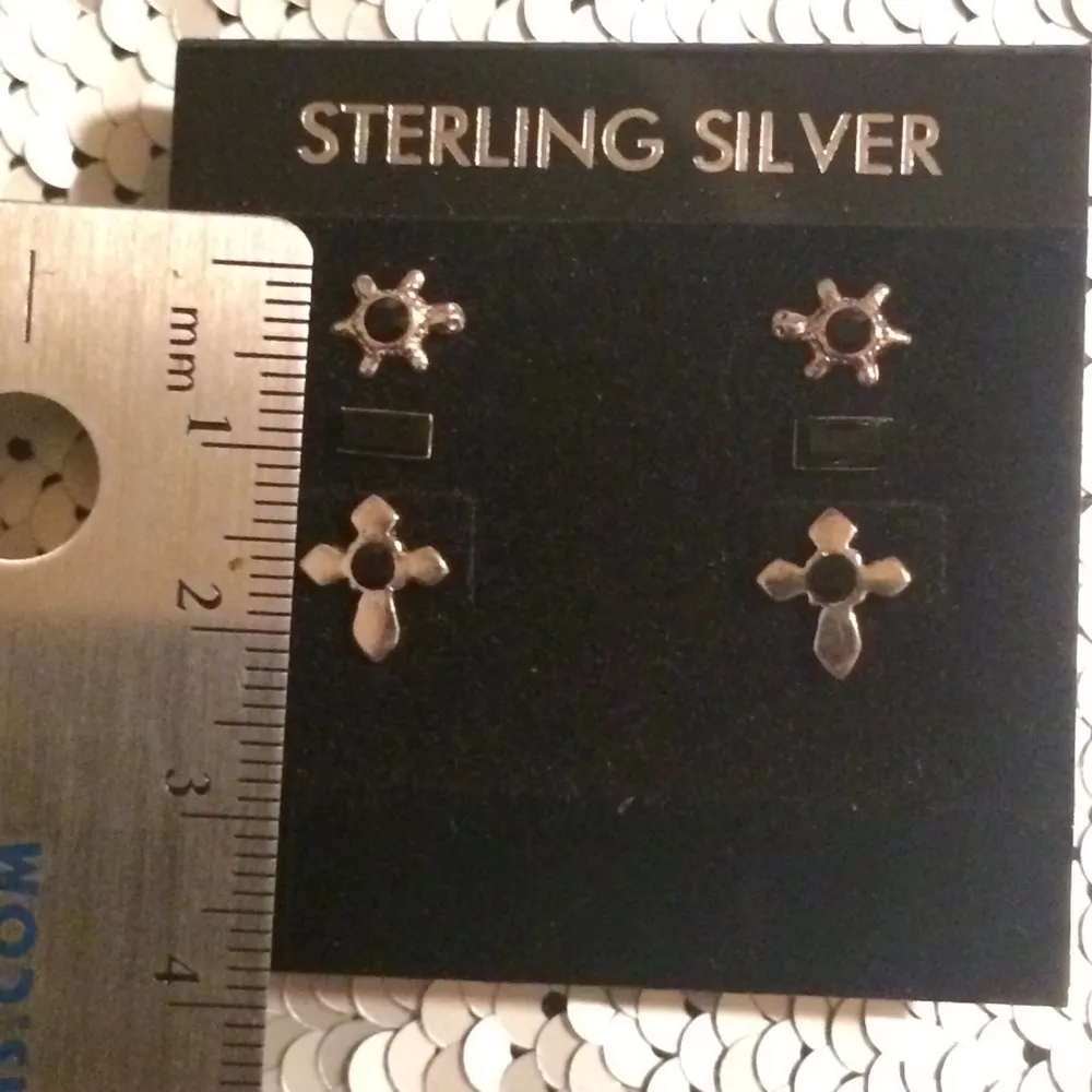 Genuine Swarovski Crystal stud earrings - Image 2