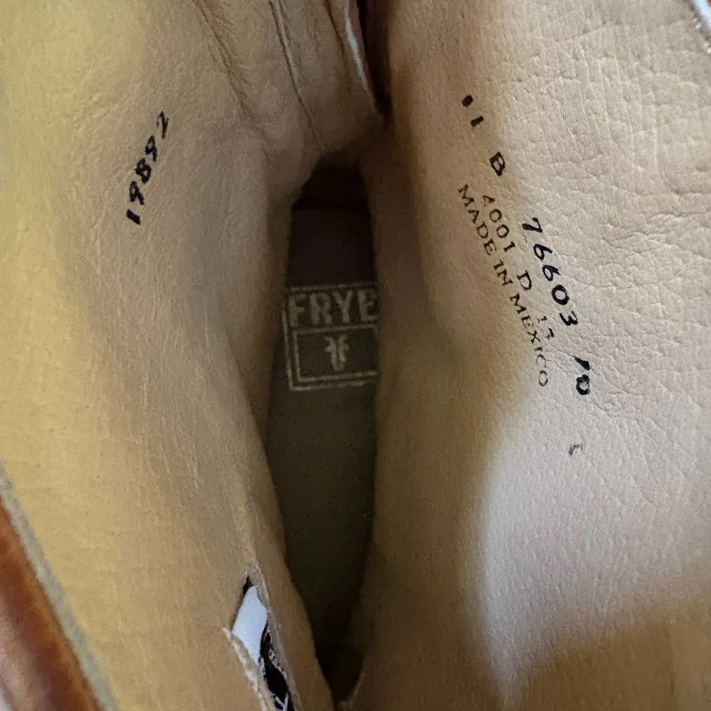 FRYE Brown Leather Veronica Boots - Image 9