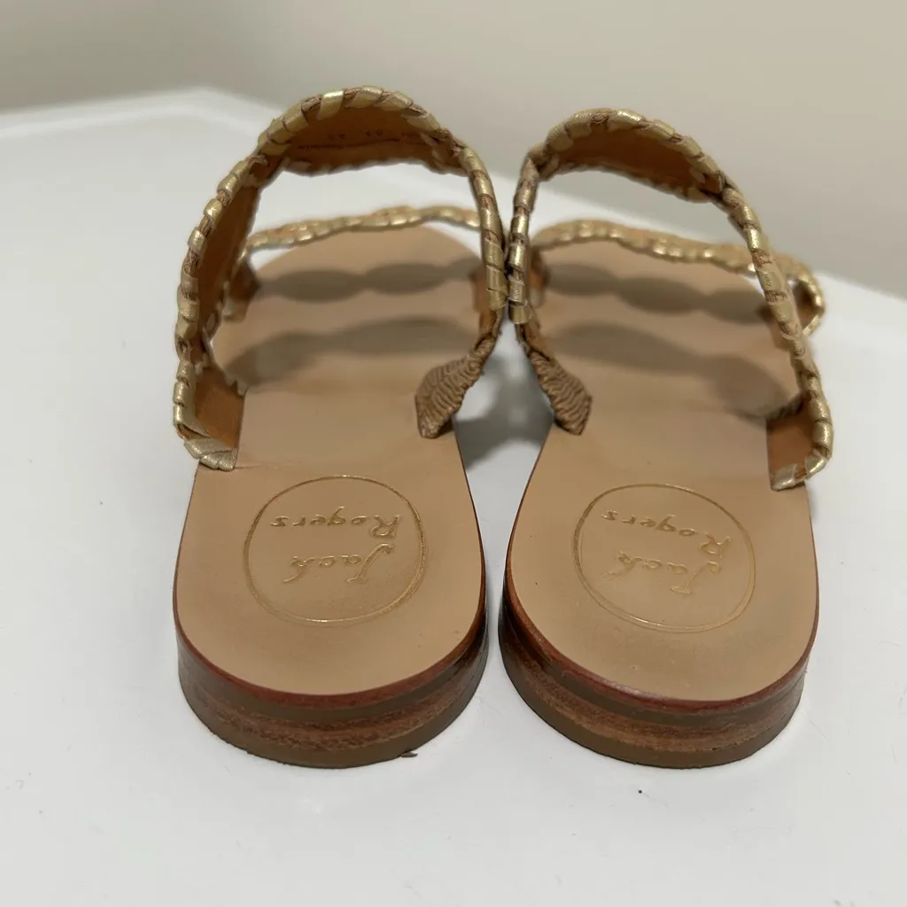 Jack Rogers Sandals Gold Cork Size 6.5 - Image 6