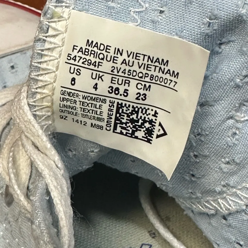 Converse  Light Blue Sneakers - Image 3
