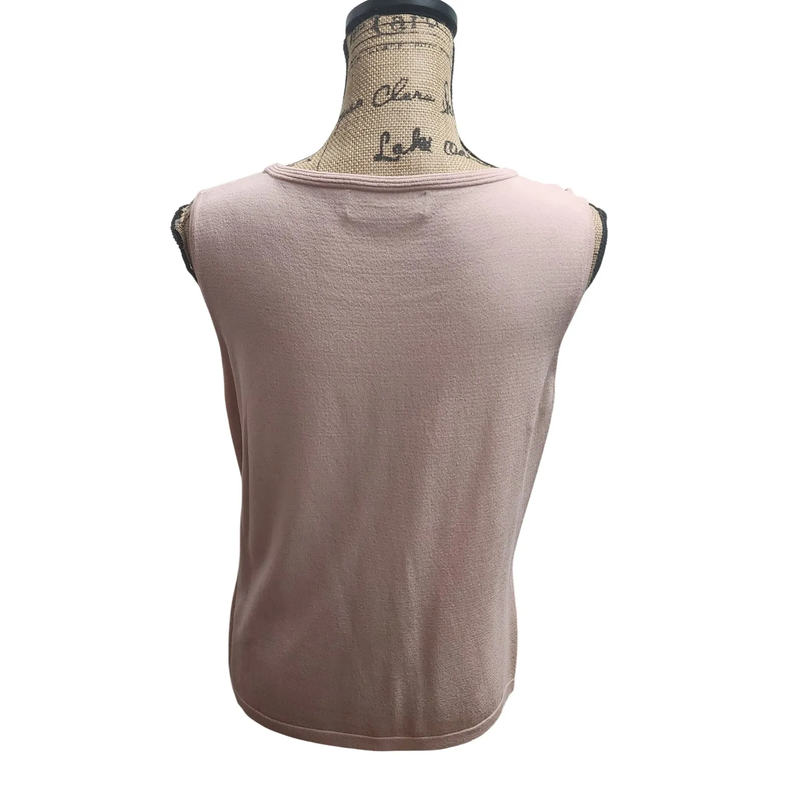 JONES NEW YORK COLLECTION Pink Knit Sweater Tank Cardigan Set Women's Size L Size L - Image 5