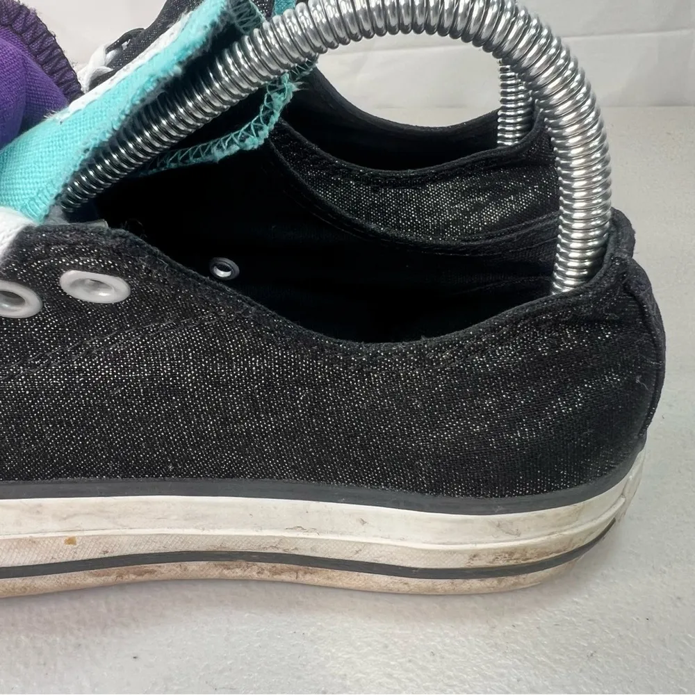 All Star Black Sparkle Dual Tongue Women’s Shoe Size 8 SKU#24685 - Image 6