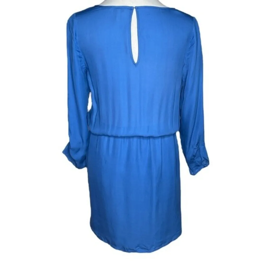 Joie Blouson Silk Dress Blue Size Small - Image 2
