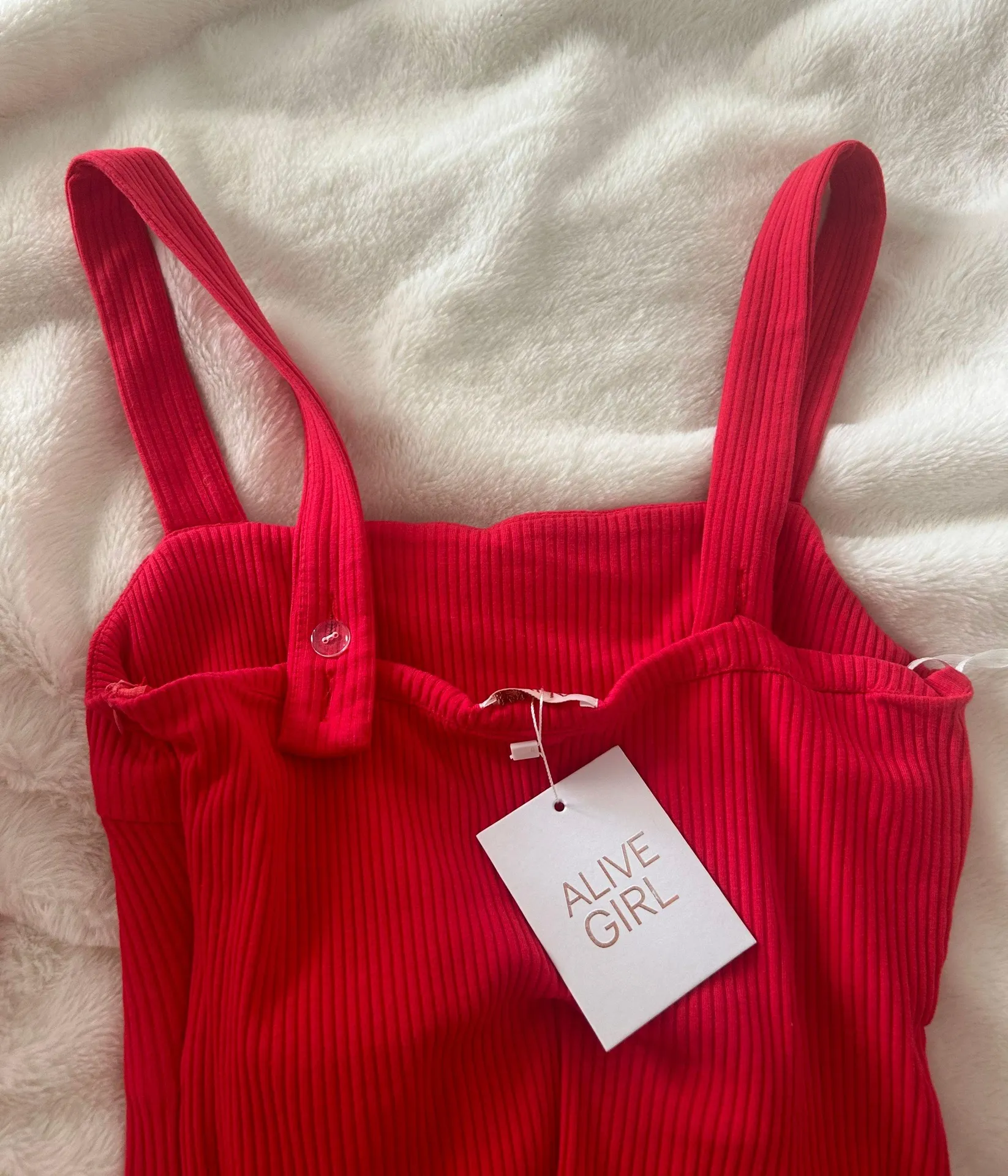 Red Tight Dress Size M - Image 2