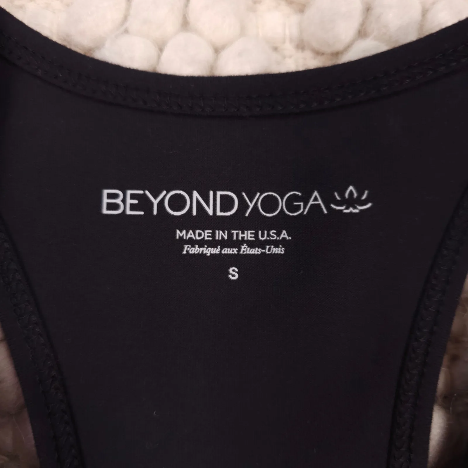 Beyond Yoga Spacedye Lift Your Spirits Bra Black Sz Small - Image 6