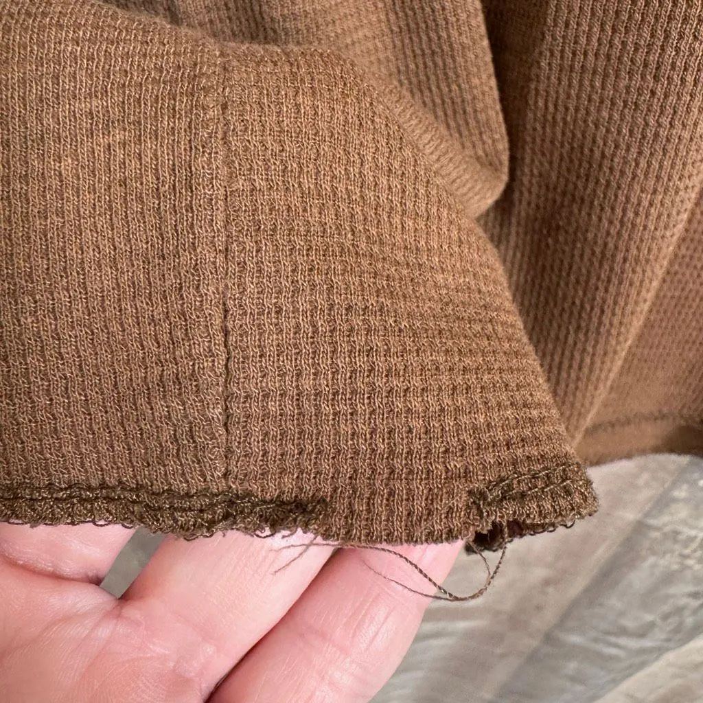 Cabo Wabo Cantina Lake Tahoe Brown Fitted Women's Graphic Thermal Shirt Small - Image 7