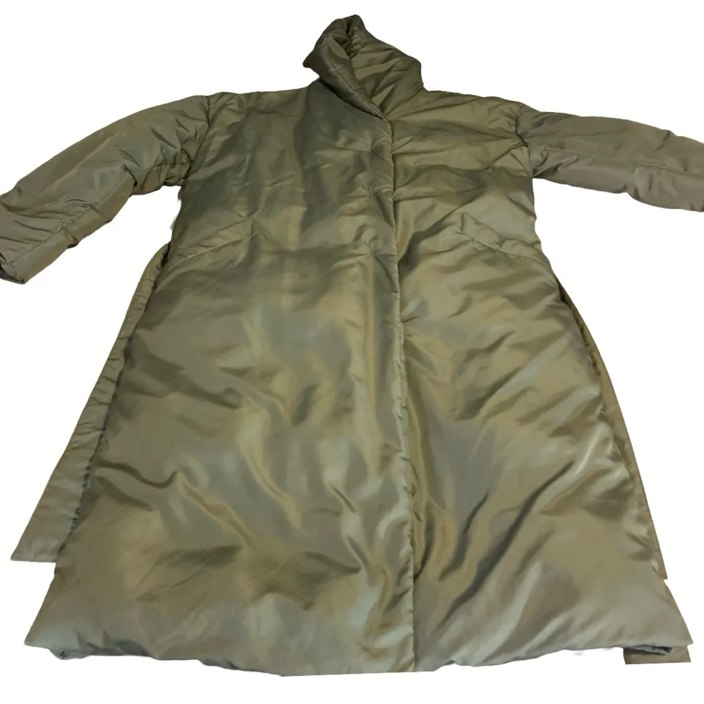 GB BY GIANI BINI FOR DILLARDS ARMY GREEN SLEEPING BAG STYLE PUFFER COAT (S) - Image 10