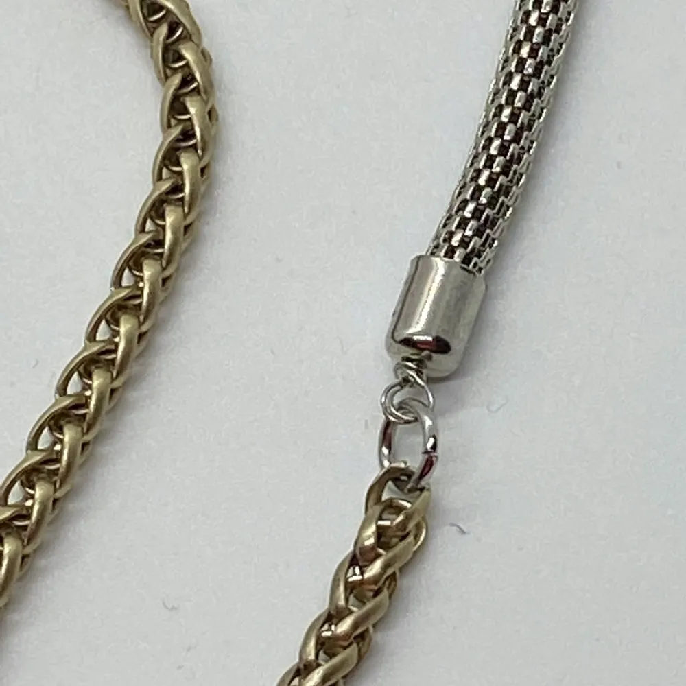 Ann Taylor LOFT mixed metal long necklace - Image 2