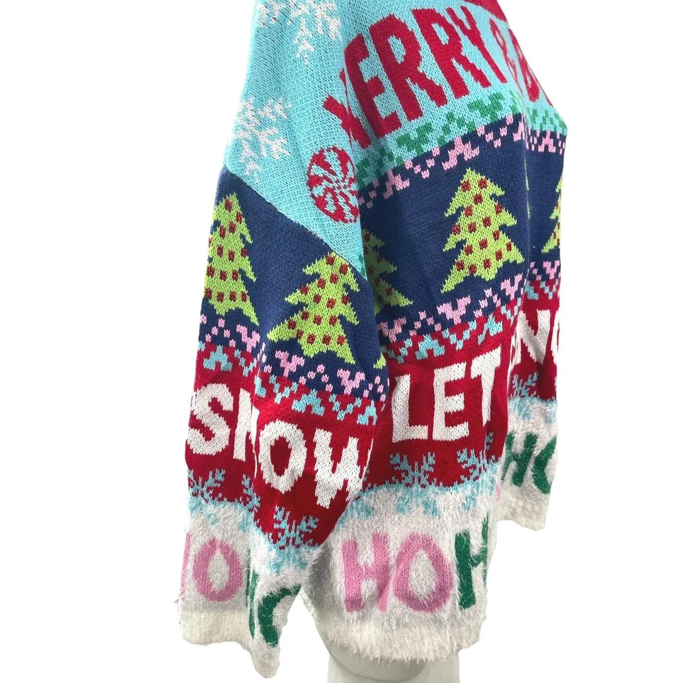 NEW 33 Degrees Merry & Bright Multicolor Christmas Holiday Sweater Top Size L Size L - Image 4