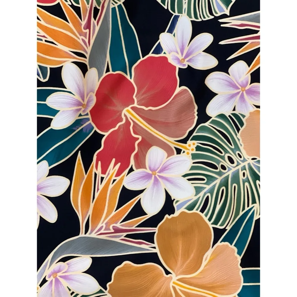 Hurley Tropical Caribbean Dreaming Floral UPF One Piece Swimsuit Sz M Wo… - Image 5