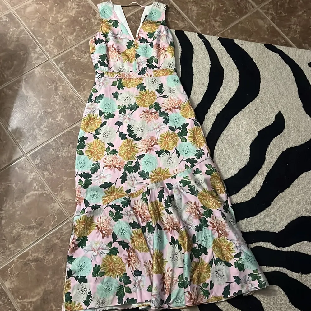 Sam Edelman Elegant Pink Garden Party Floral Sleeveless Maxi Dress - Image 7