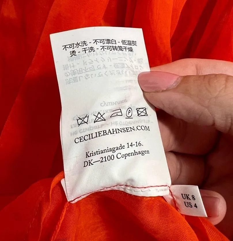 Fang Draped Open Back Sleeveless Midi Dress Orange - Image 14