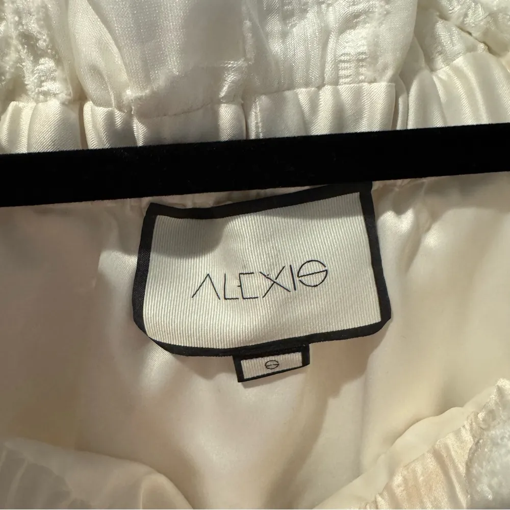 Alexis Raza Off Shoulder Diaphanous White/Ivory Organza/Lace Top | S - Image 9
