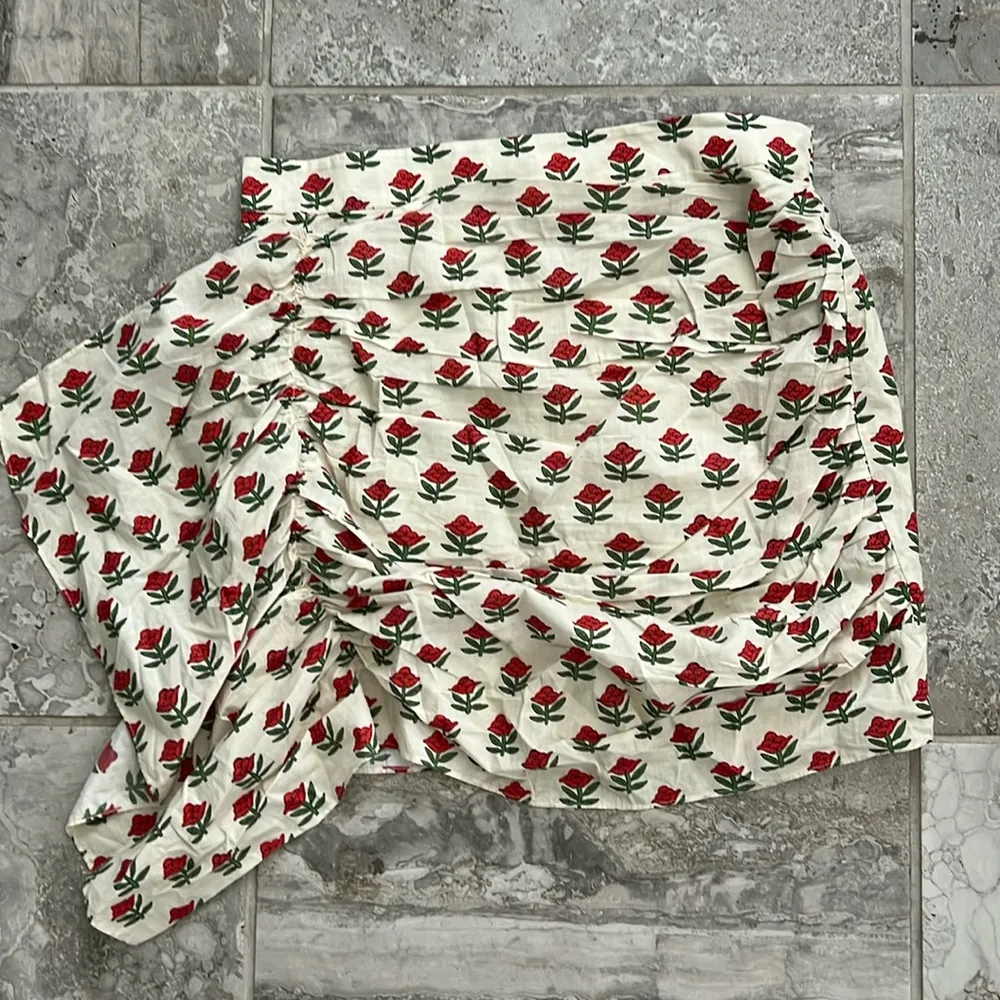 RHODE Hannah Floral Printed Mini Skirt, Cotton, Size XL New w/Tag $285 - Image 7