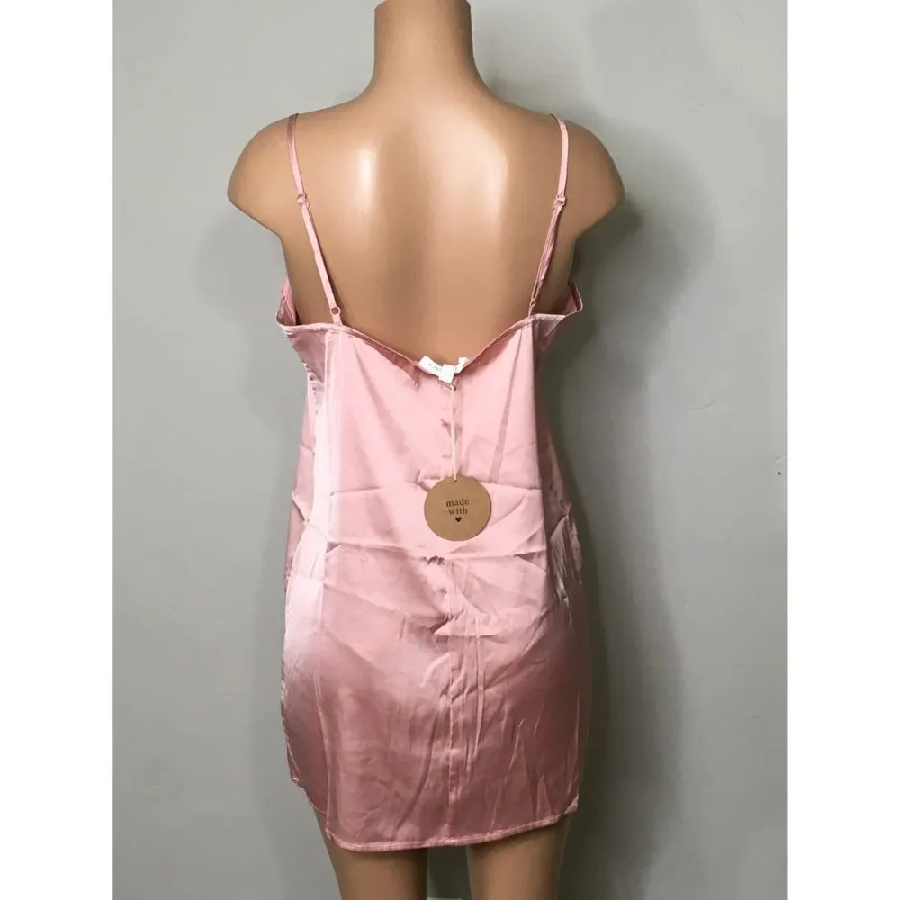 New. Honey Punch pink slip dress. Stretches - Image 5