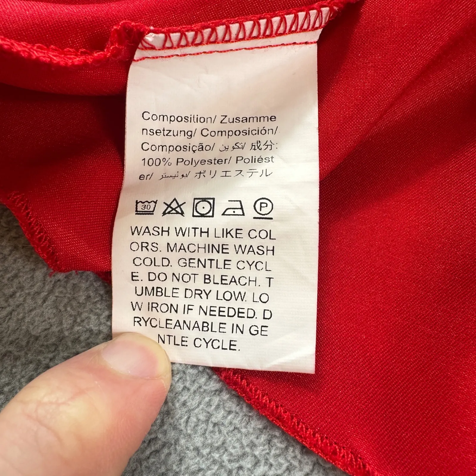 SHEIN Mini Skirt Womens Small 4 Red Satin Smocked Waist Tiered Ruffle Hem Cute - Image 6