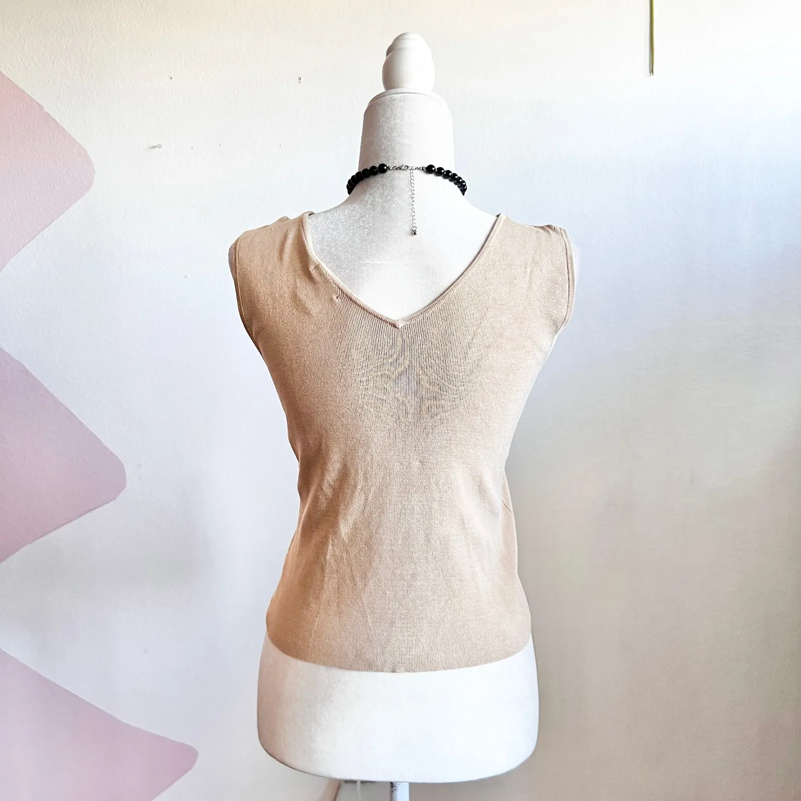 Vintage Lace Up Tank Top Y2K 2000s Western Festival Coachella Medium - Image 2