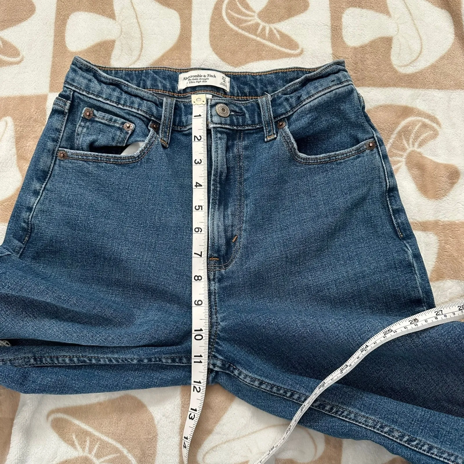 Ankle Straight‎ Ultra High Rise Distressed Jeans 4/27 Curve - Image 8