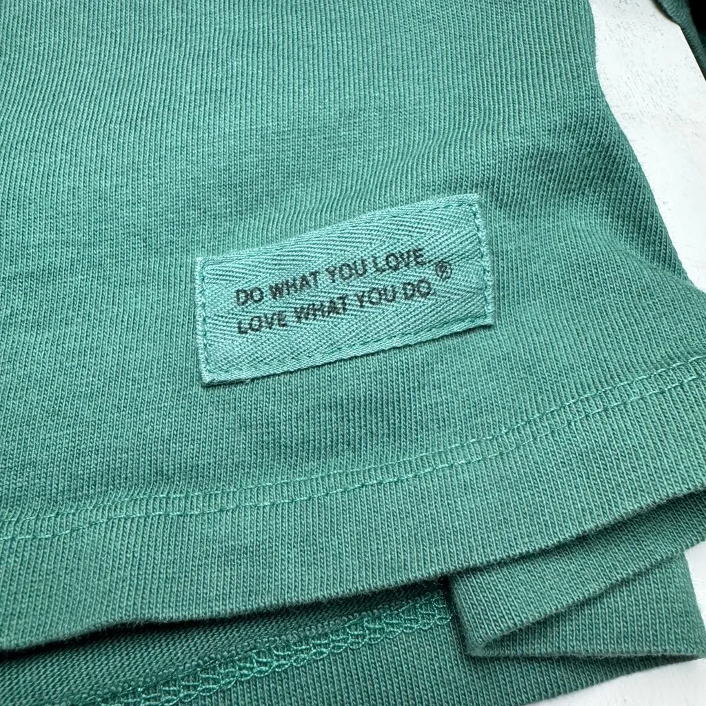 Life is Good Green Cat Christmas Lights Long Sleeve Crusher Tee XL - Image 5