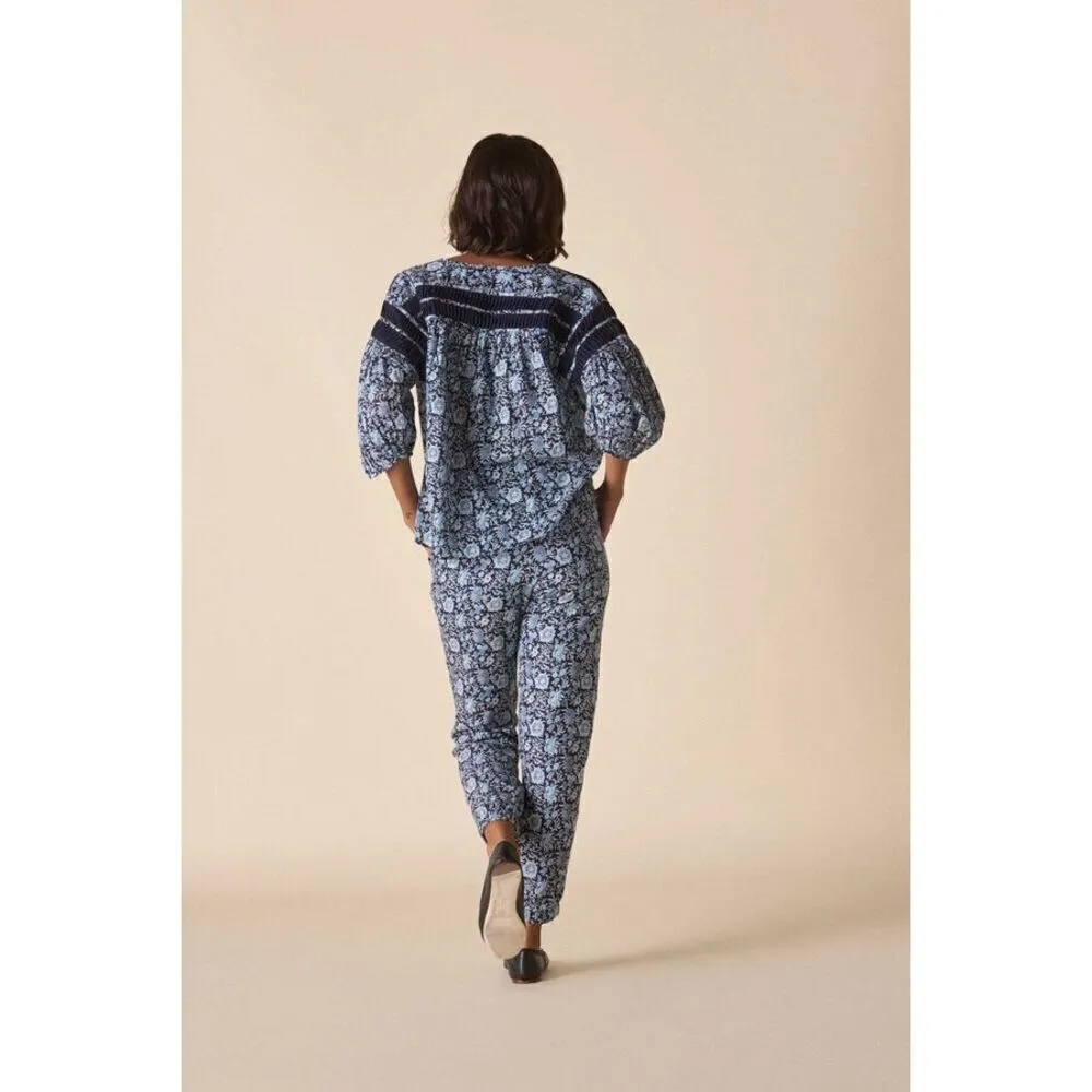 St. Roche NWT Hyperion Top in Navy Floral Size 8 Blue - Image 5