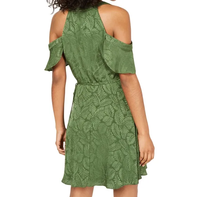 City Studio Green Mini Dress New Size L - Image 2
