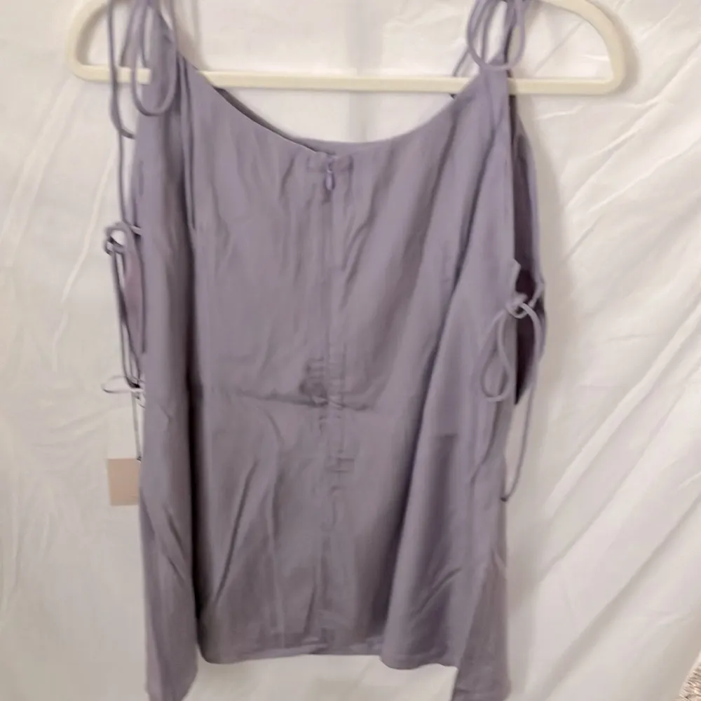 : supernova Lavender Tanea Mini Dress- spaghetti strap side ties-size XL - Image 9