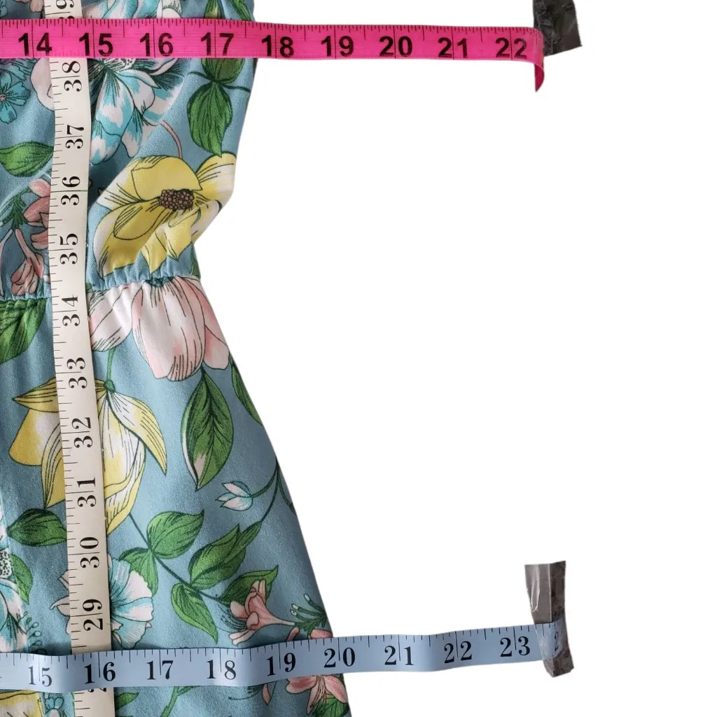 Torrid Womens Blue Floral Sleeveless Maxi Dress Size 0 - Image 10