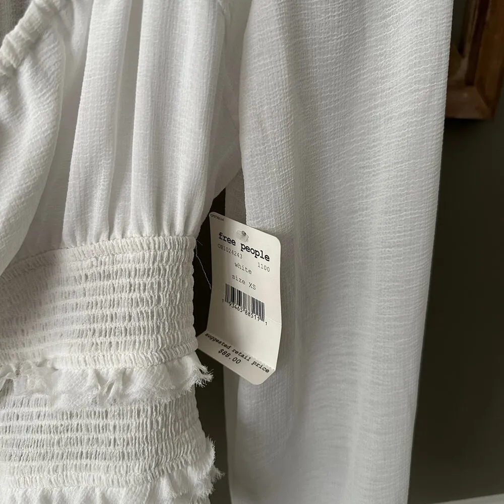 Free People Solid Lolita Blouse - XS NWT - Image 4
