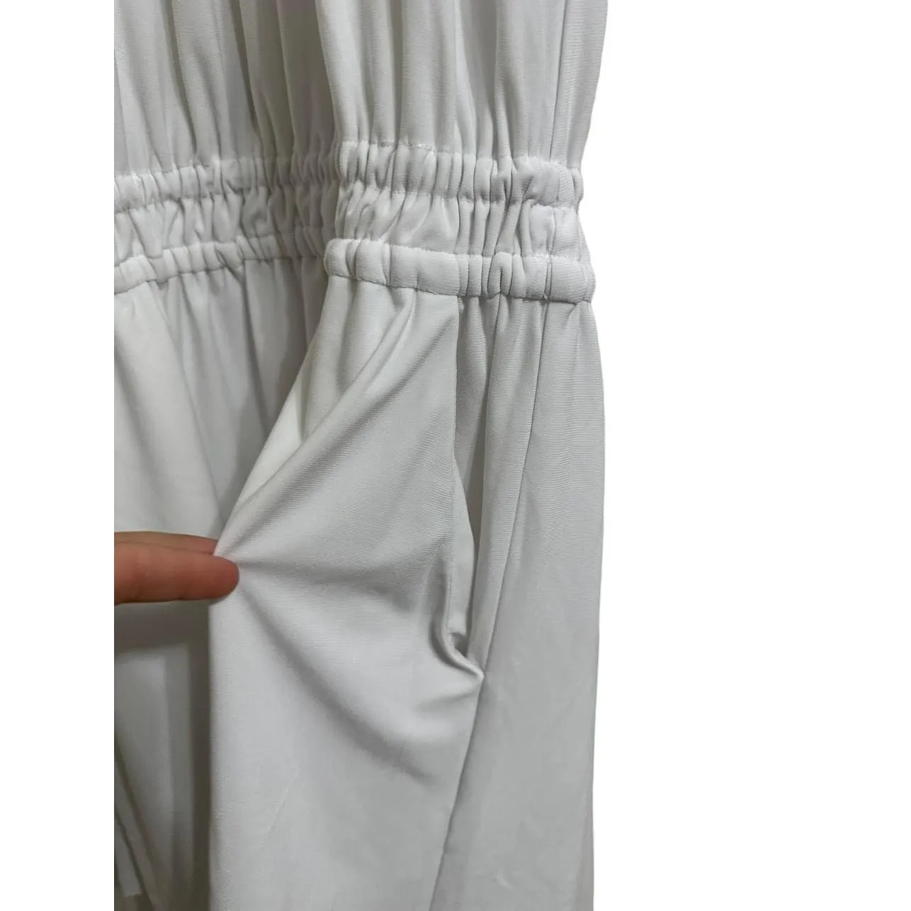 Ramy‎ Brook Women's Chain Trim Aly Halter Mini Dress In Ivory Size Small NWT - Image 5