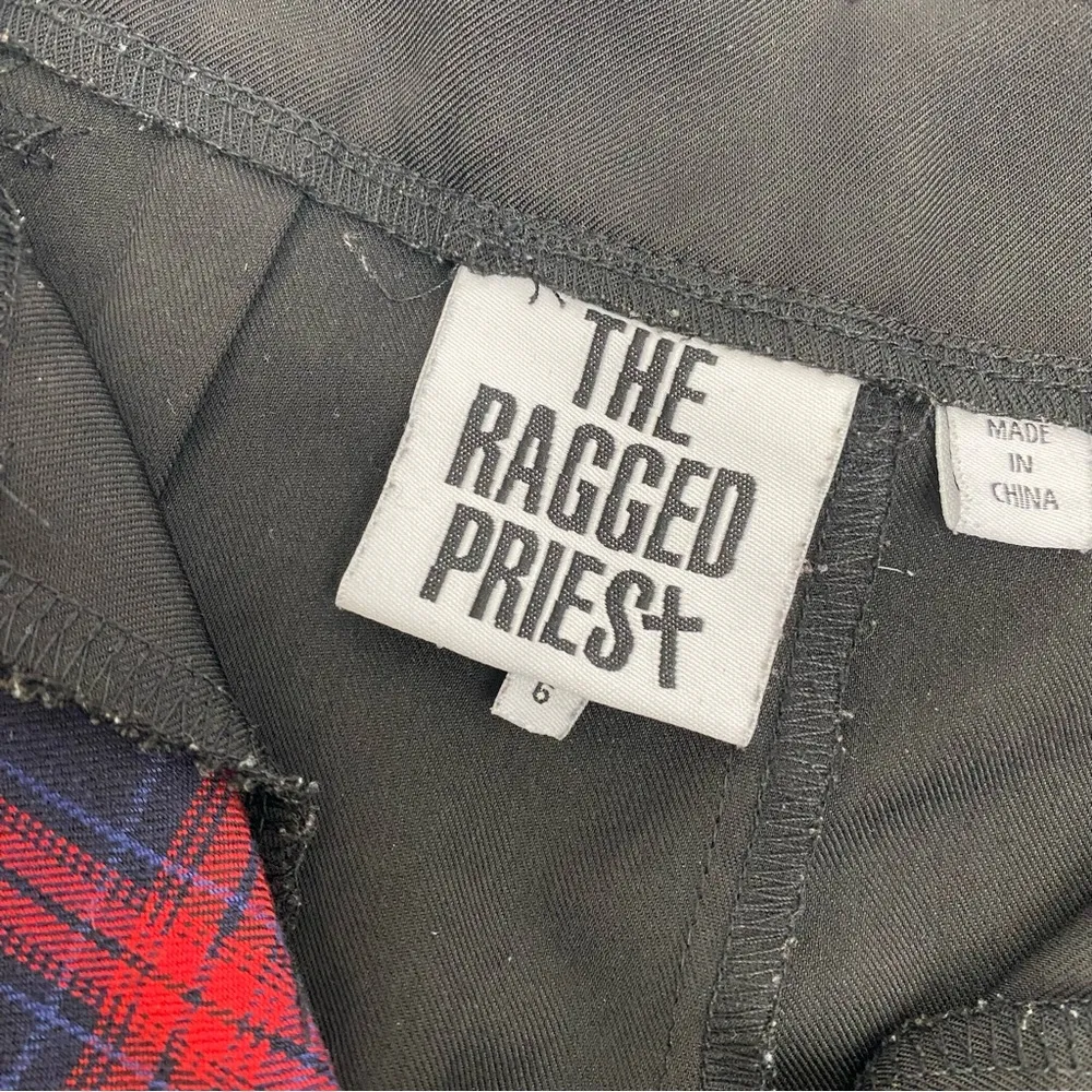 The Ragged Priest X Free People Error Plaid Patchwork Straight Leg Pants Trouser - Image 15