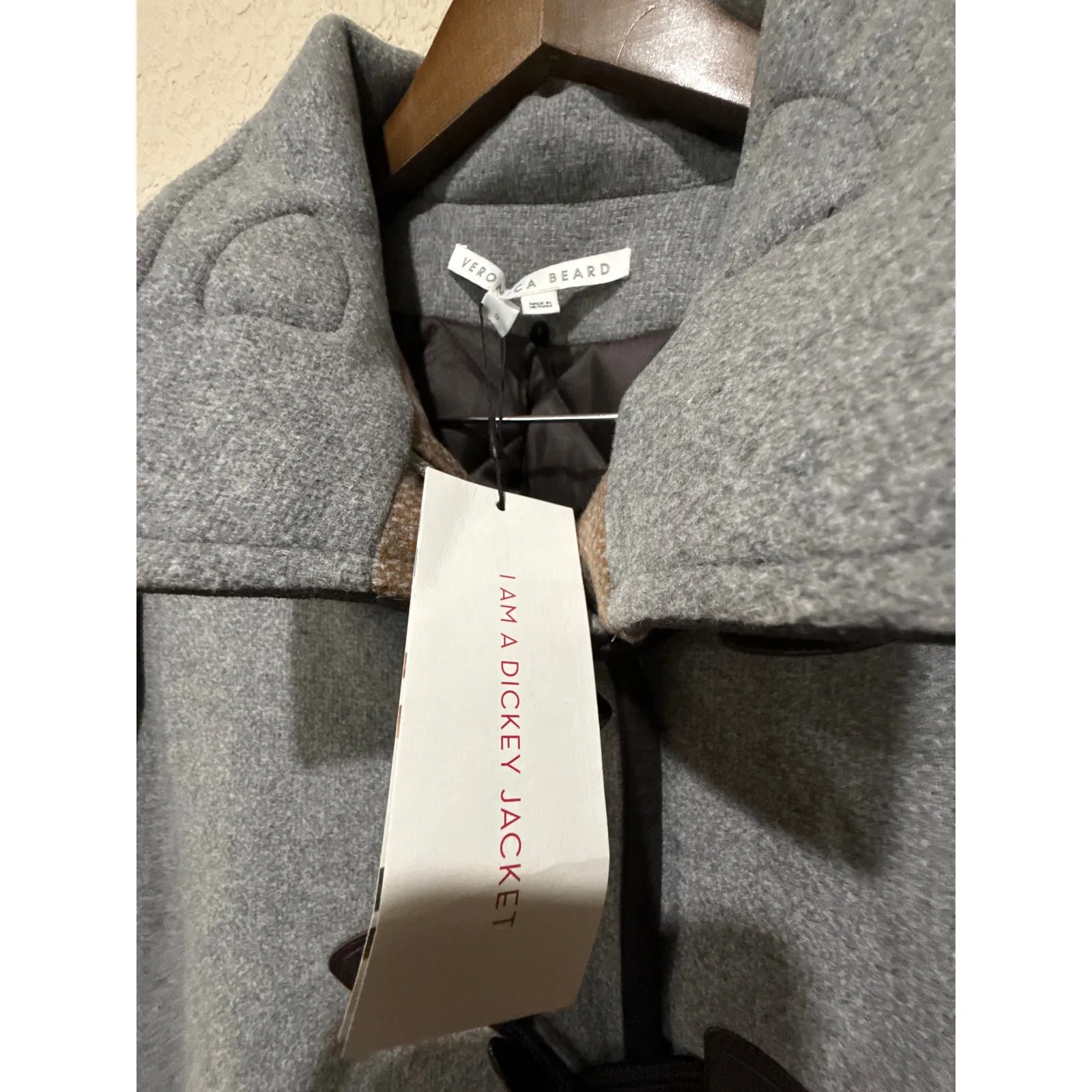 Veronica Beard Flint Camel Multi Toggle Dickey Coat Size Small New with Tags - Image 11