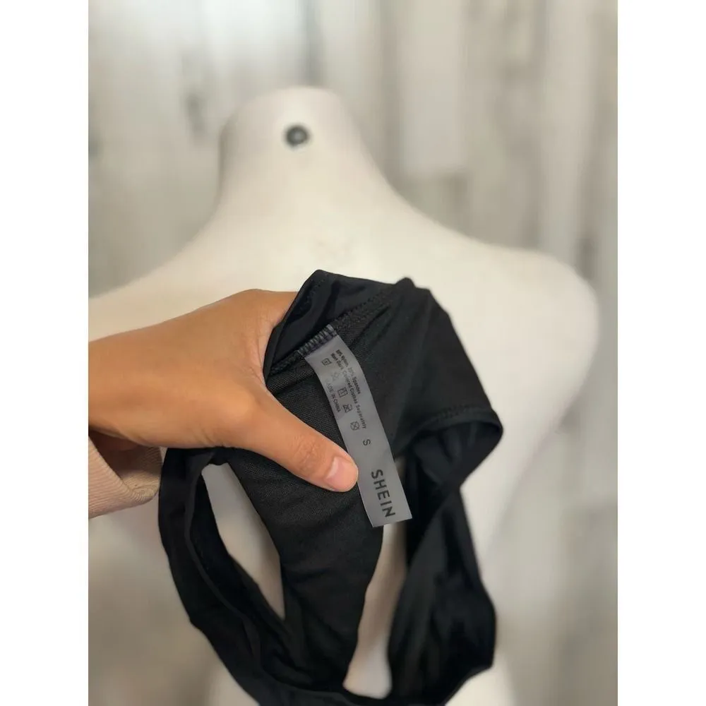 Women’s Black High Cut Bikini Bottoms – Classic Swimwear Separate (Size Small) - Image 4