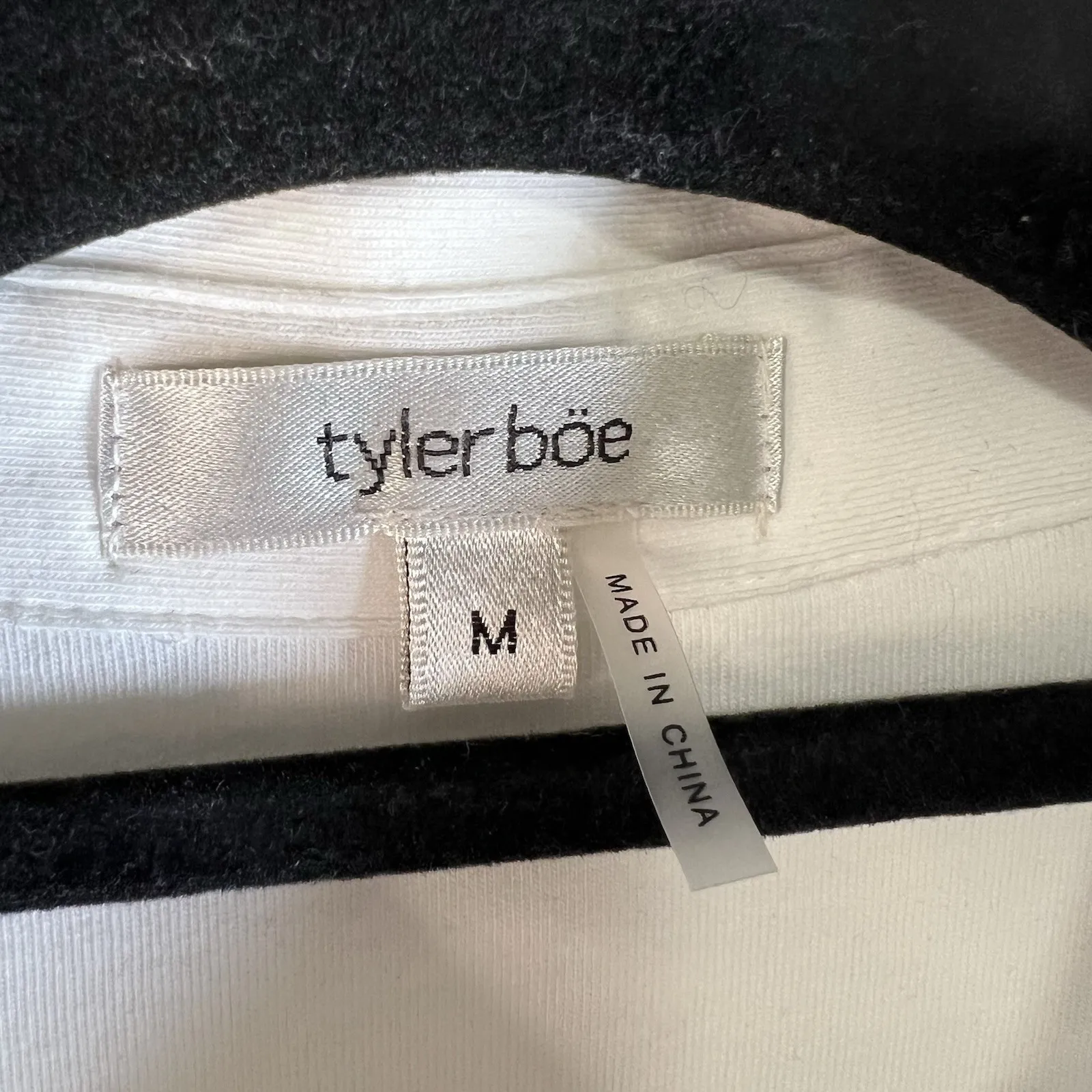 Tyler Boe Womens Long Sleeve Button Up White Collared Shirt Medium Cotton Work - Image 4
