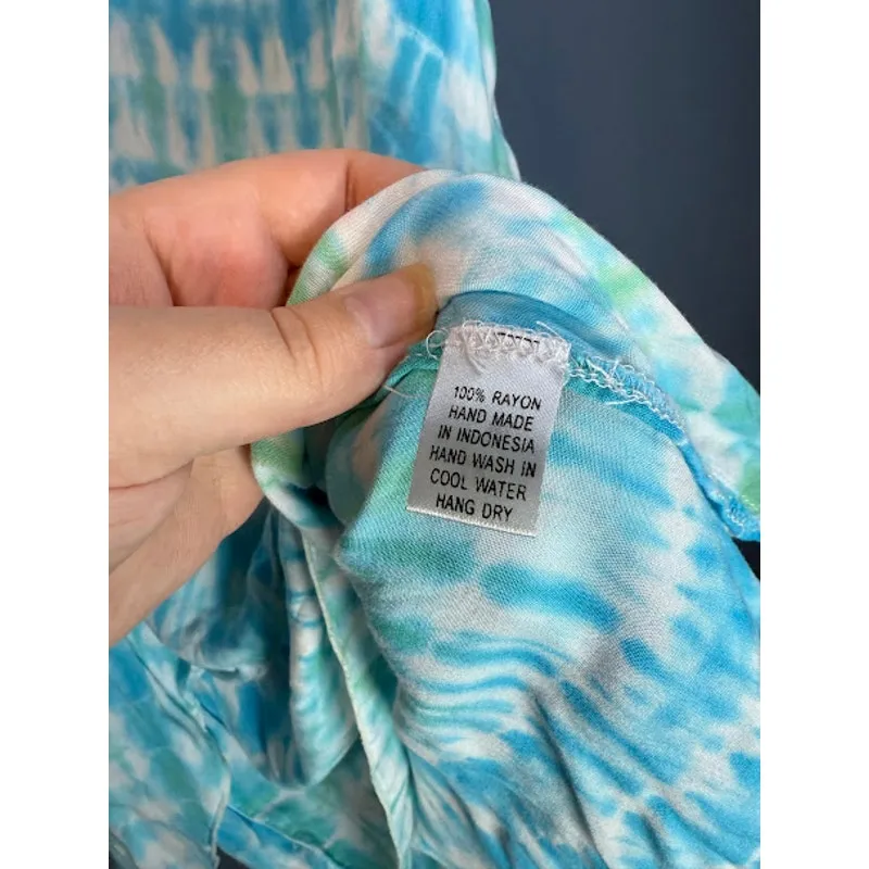 Pineapples Tank Top Women's Size XS Oversized Handmade Tie - Image 4