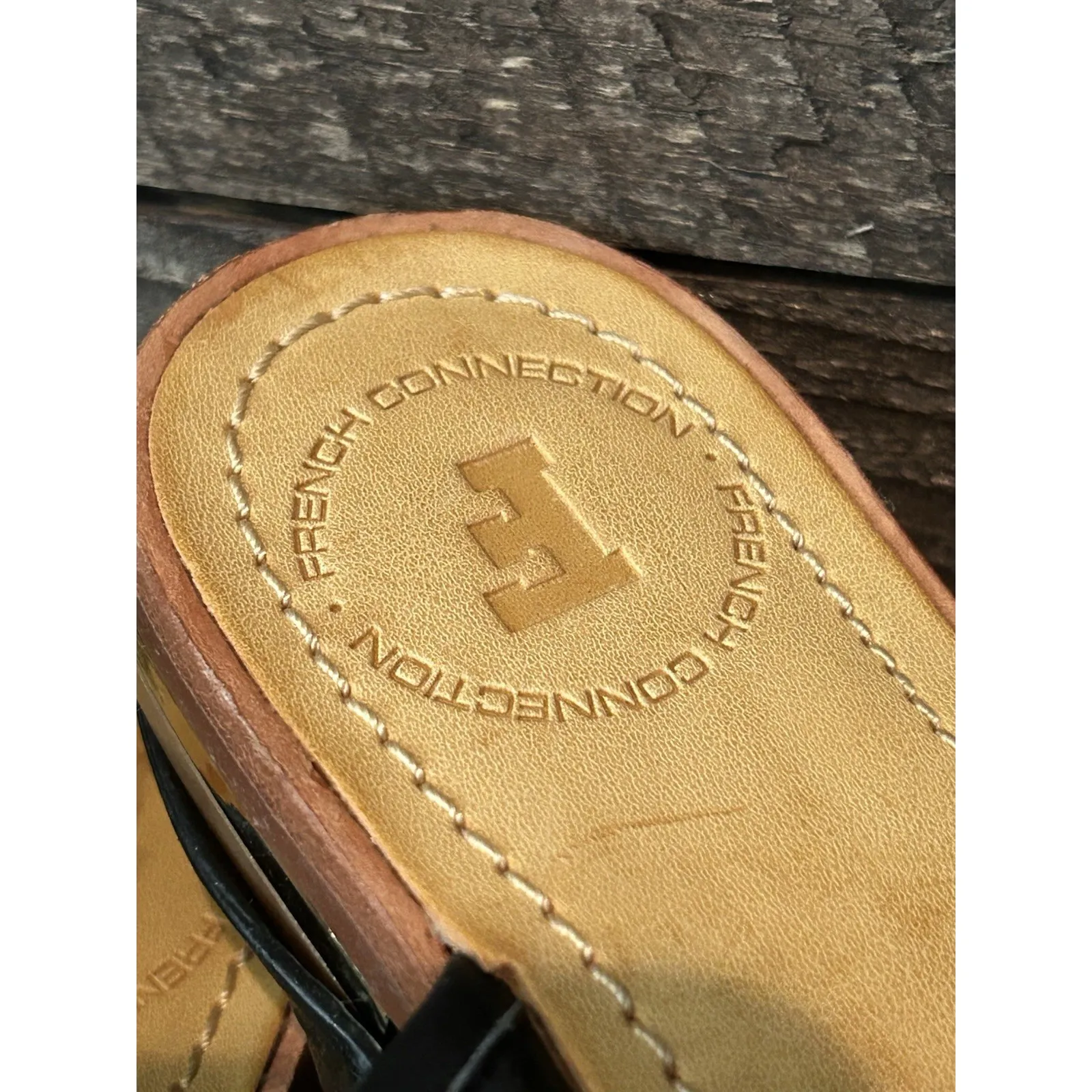 French Connection Women's Hadidjabin Black Lace Peep Sling Back‎ Sandal 6 - Image 8