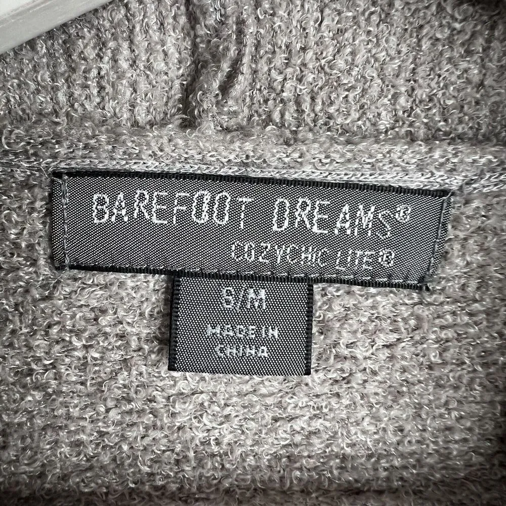 Barefoot Dreams Sz S/M Cardigan Sweater CozyChic Lite Island Wrap Open Waterfall - Image 3