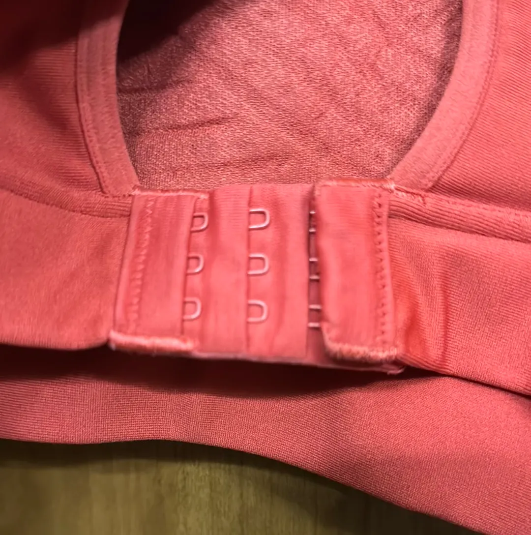 Hot Pink Cross Back Sports Bra - Image 3