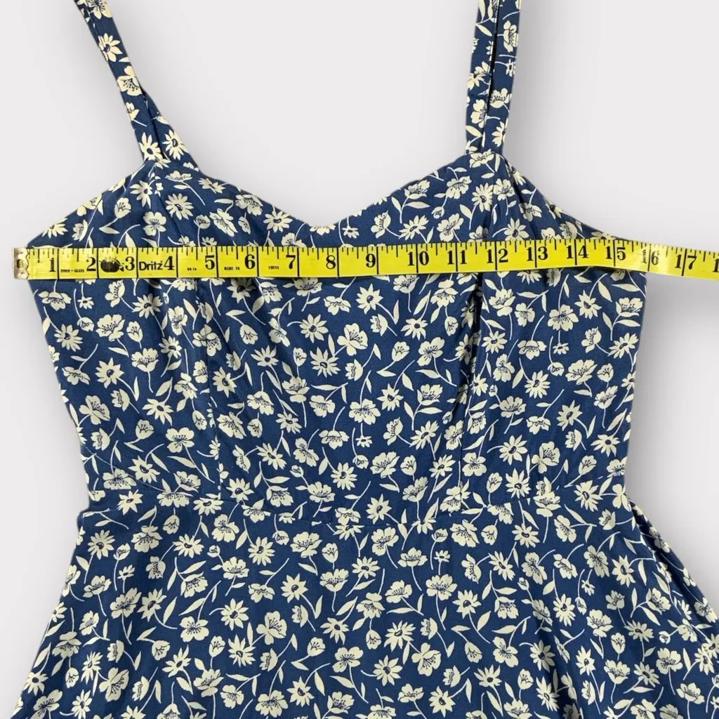 Old Navy Blue & White Floral Cami Sun Dress Size Small #190 - Image 2