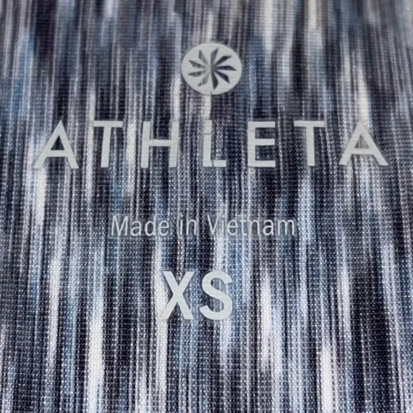Athleta Grey and‎ White Heathered Racerback Tank Sz XS - Image 8