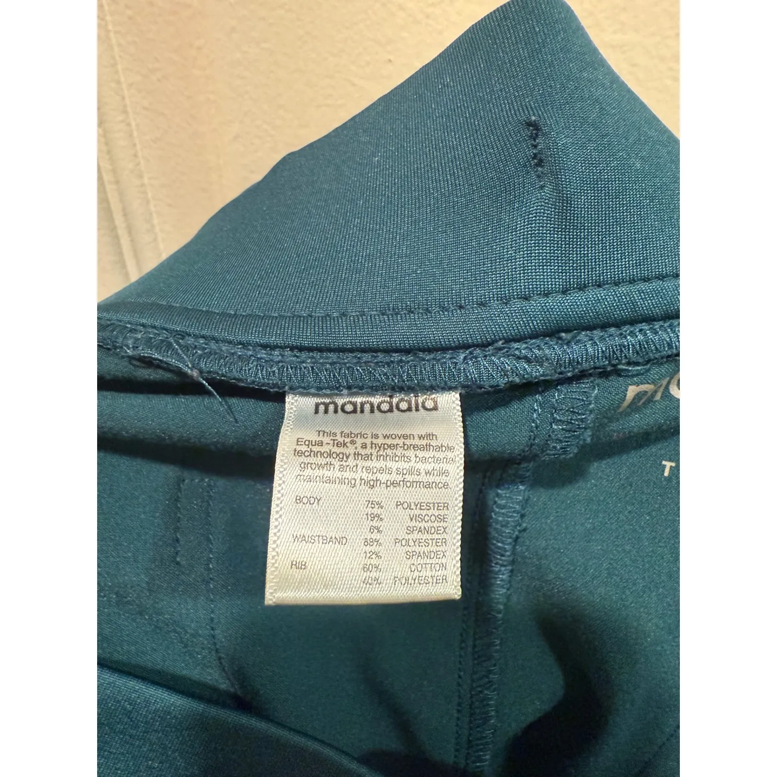 Mandala Teal Jogger Scrub Pants Equa - Image 3