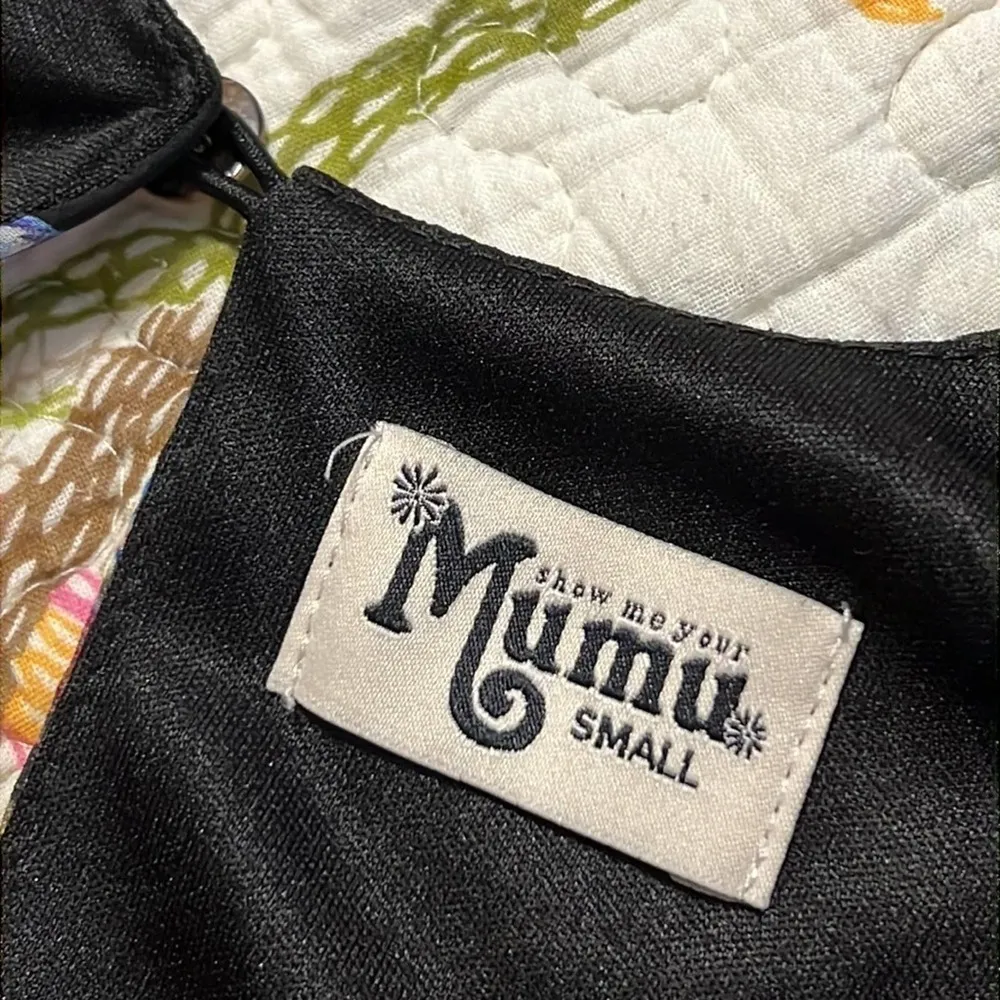 Show Me Your Mumu size small Donna Michelle tunic top bright floral print hippie - Image 2