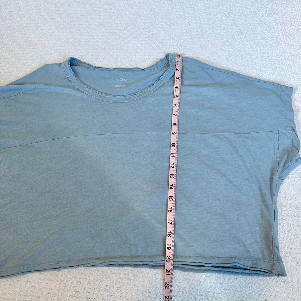 Anthro Pilcro Emmett Dolman Wedge Tee Crop T Shirt Blue XL - Image 8