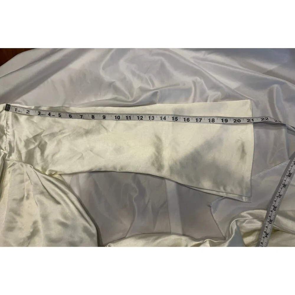 NWT MISHA Bianca Off Shoulder Long Sleeve Gown in Antique Ivory Size Large White - Image 13