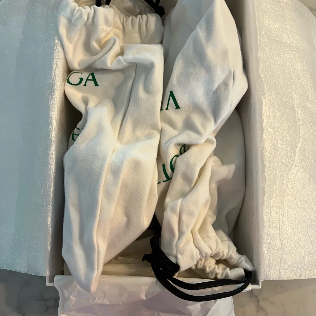 Bottega Veneta Sandal Pelle S Gomma Leather Heel New Size 39.5 $1200 - Image 11