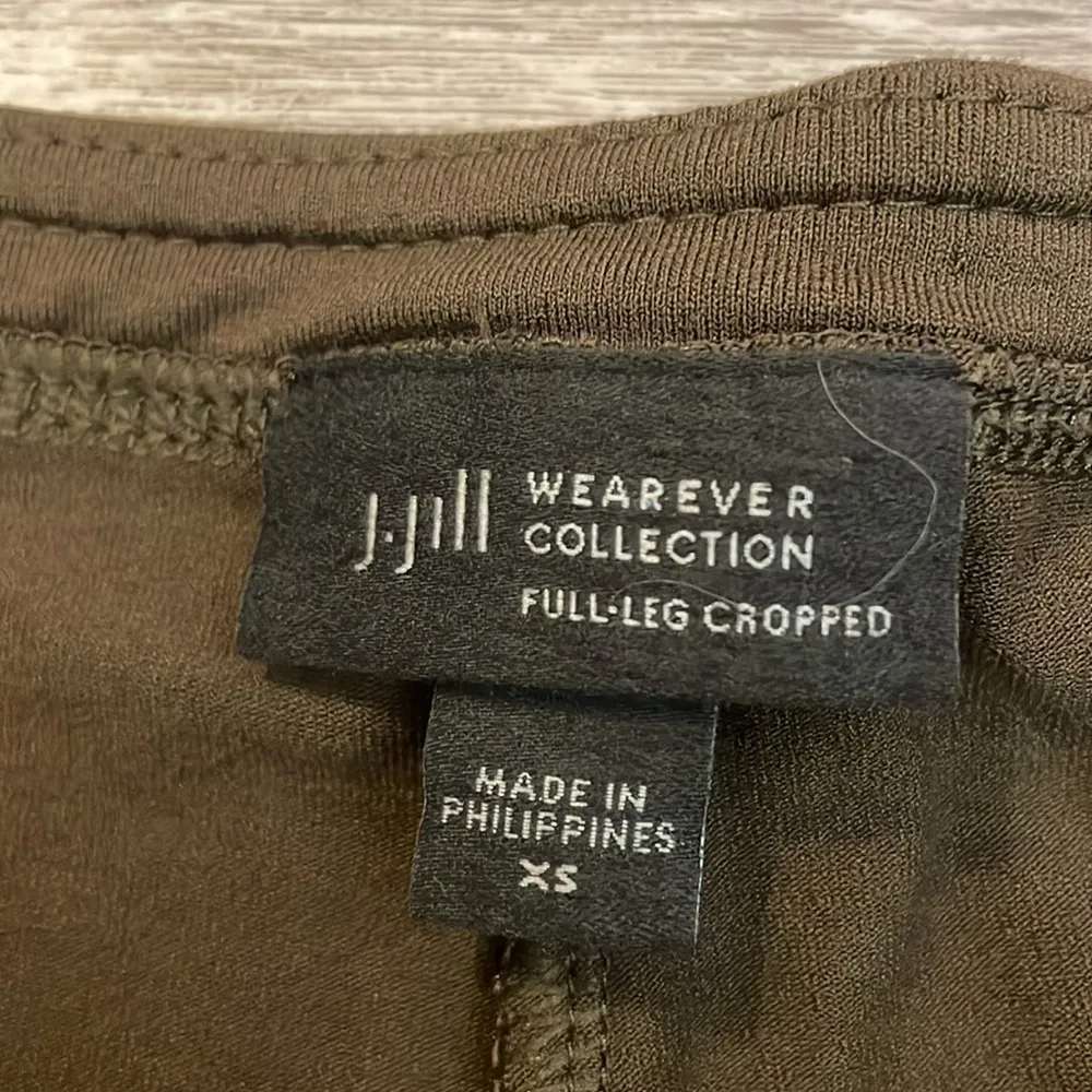 J. Jill Brown Wide Leg Stretch Capri Pants with Side Pockets Size XS - Image 5