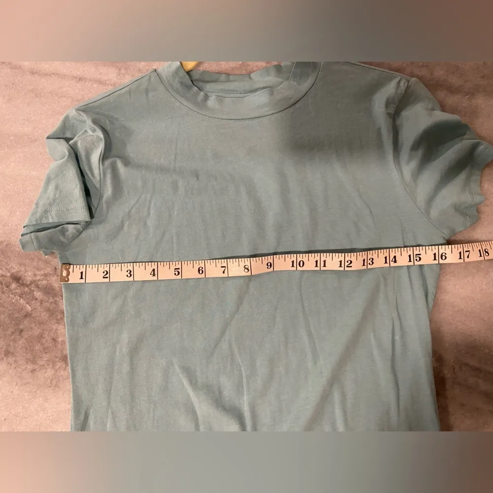 NWT Hippie Rose Size L Whisper Sage Second Skin Short Sleeve Mock Neck Top - Image 7