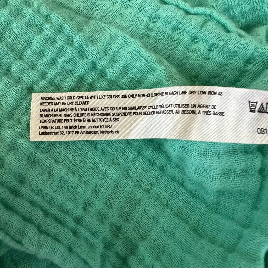 Anthropologie Women’s The Kallie Flowy Tiered Gauzy Maxi Dress in Turquoise Teal - Image 10