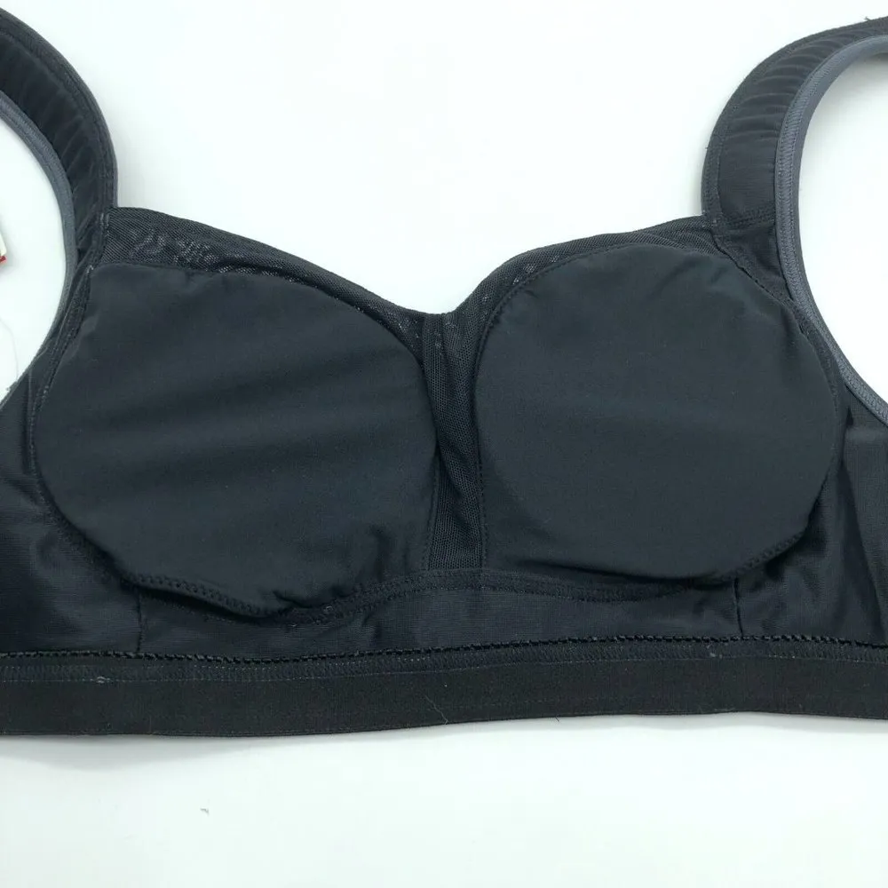 TYR Solid Lily Bikini Top Maximum Support Removable Cups UPF 50+ Gray S 4/6 - Image 5