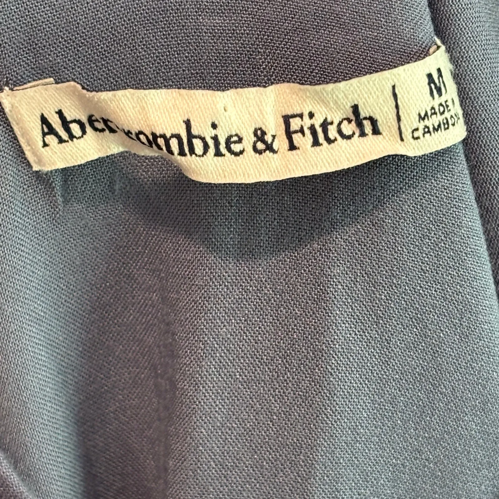 Abercrombie & Fitch Lemon Print Linen Blend Mini Dress - size Medium - Image 7